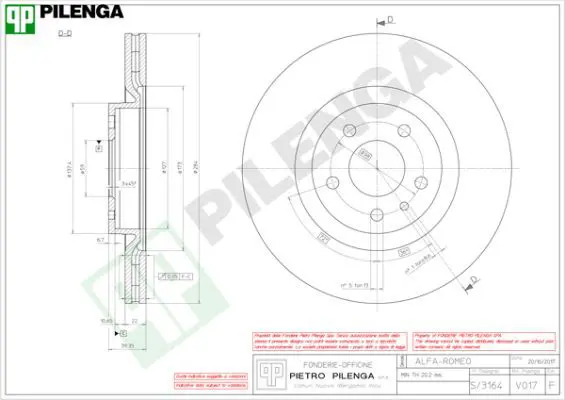 Handler.Part Brake disc PILENGA V017 1