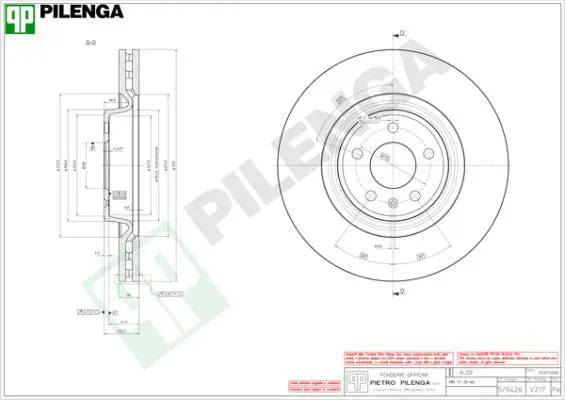 Handler.Part Brake disc PILENGA V217 1