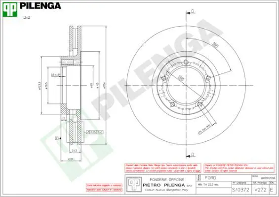 Handler.Part Brake disc PILENGA V272 1