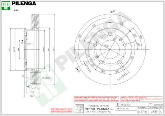 Handler.Part Brake disc PILENGA V339 1