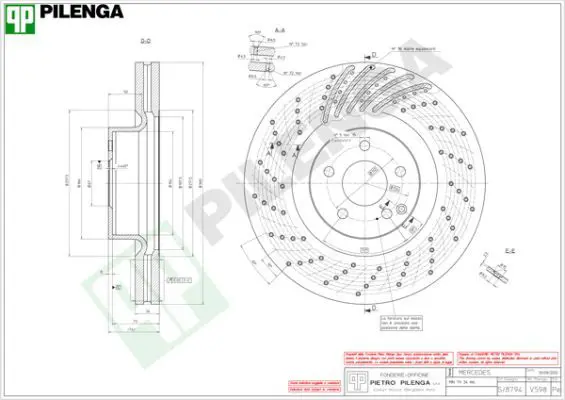 Handler.Part Brake disc PILENGA V598 1