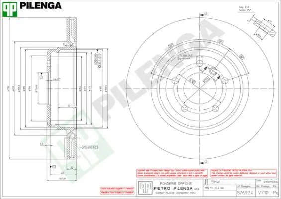 Handler.Part Brake disc PILENGA V710 1