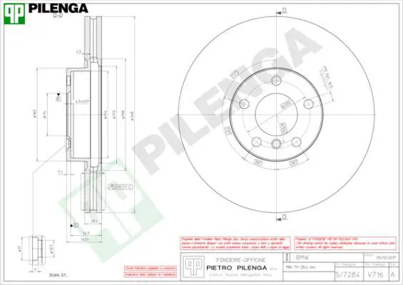 Handler.Part Brake disc PILENGA V716 1