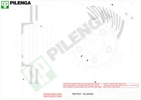 Handler.Part Brake disc PILENGA V858R 1