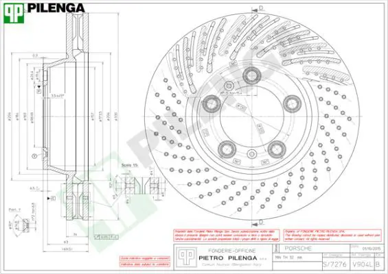 Handler.Part Brake disc PILENGA V904L 1