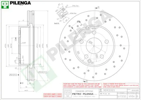 Handler.Part Brake disc PILENGA V934 1