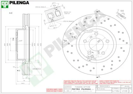 Handler.Part Brake disc PILENGA V938 1