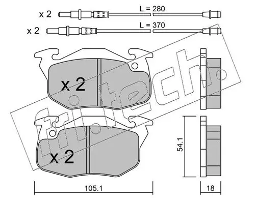 Handler.Part Brake pad set, disc brake fri.tech. 0391 1