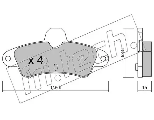 Handler.Part Accessory kit, brake shoes fri.tech. 1450 1