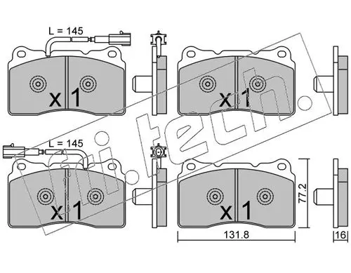 Handler.Part Brake pad set, disc brake fri.tech. 2976 1