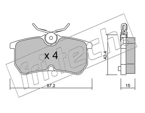 Handler.Part Brake pad set, disc brake fri.tech. 3260 1