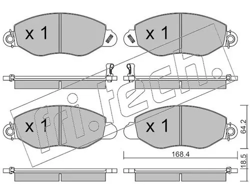 Handler.Part Brake pad set, disc brake fri.tech. 5520 1