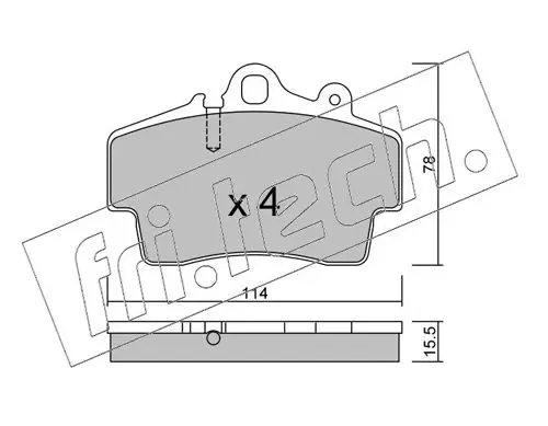 Handler.Part Accessory kit, brake shoes fri.tech. 9080 1