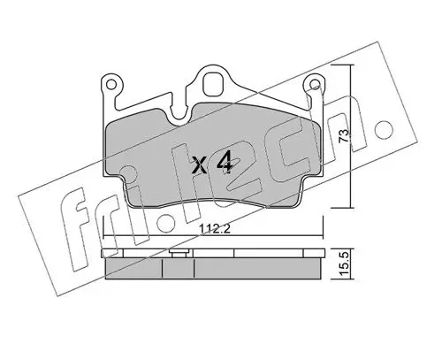 Handler.Part Accessory kit, brake shoes fri.tech. 9110 1