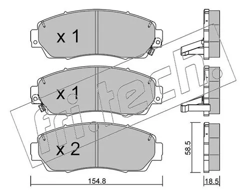 Handler.Part Brake pad set, disc brake fri.tech. 9200 1