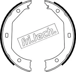 Handler.Part Brake shoe set, parking brake fri.tech. 1019027 1