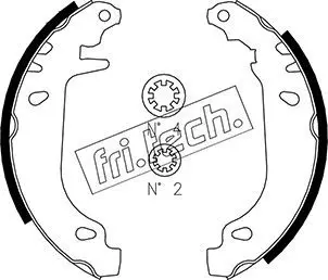 Handler.Part Brake shoe set fri.tech. 1022032 1