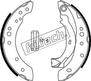 Handler.Part Brake shoe set fri.tech. 1022036 1