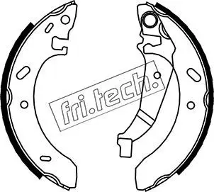 Handler.Part Brake shoe set fri.tech. 1023005 1