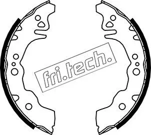 Handler.Part Brake shoe set fri.tech. 1026352 1