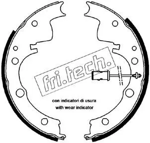 Handler.Part Brake shoe set fri.tech. 1034088 1