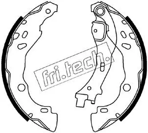 Handler.Part Brake shoe set fri.tech. 1034109 1