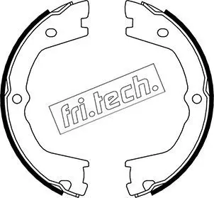 Handler.Part Brake shoe set, parking brake fri.tech. 1034110 1