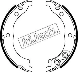 Handler.Part Brake shoe set, parking brake fri.tech. 1034113K 1