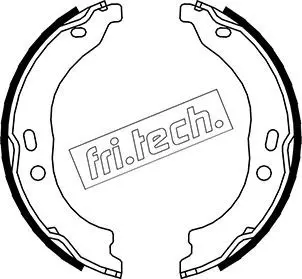 Handler.Part Brake shoe set, parking brake fri.tech. 1034118 1