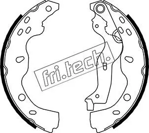 Handler.Part Brake shoe set fri.tech. 1034119 1