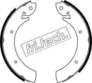 Handler.Part Brake shoe set fri.tech. 1040080 1