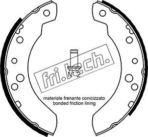 Handler.Part Brake shoe set fri.tech. 1040126 1