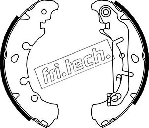 Handler.Part Brake shoe set fri.tech. 1040149 1