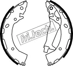 Handler.Part Brake shoe set fri.tech. 1046213 1