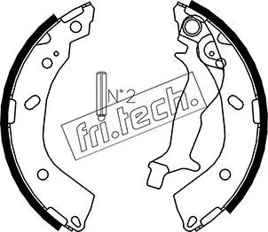 Handler.Part Brake shoe set fri.tech. 1046214 1