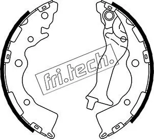 Handler.Part Brake shoe set fri.tech. 1046218 1