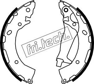 Handler.Part Brake shoe set fri.tech. 1046225 1