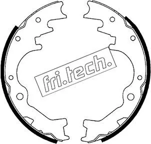 Handler.Part Brake shoe set fri.tech. 1049142 1