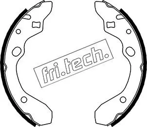 Handler.Part Brake shoe set fri.tech. 1049144 1