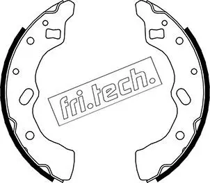 Handler.Part Brake shoe set fri.tech. 1049145 1