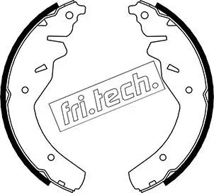 Handler.Part Brake shoe set fri.tech. 1049149 1