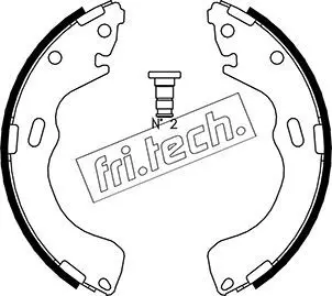 Handler.Part Brake shoe set fri.tech. 1049150 1