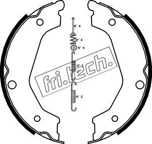 Handler.Part Brake shoe set, parking brake fri.tech. 1049162K 1