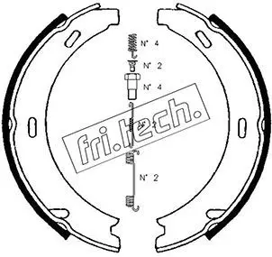 Handler.Part Brake shoe set, parking brake fri.tech. 1052121K 1