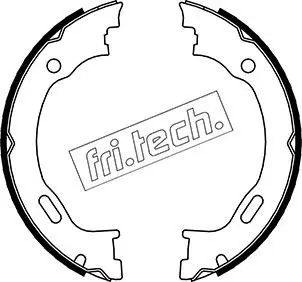 Handler.Part Brake shoe set, parking brake fri.tech. 1052129 1