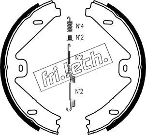 Handler.Part Brake shoe set, parking brake fri.tech. 1052137K 1