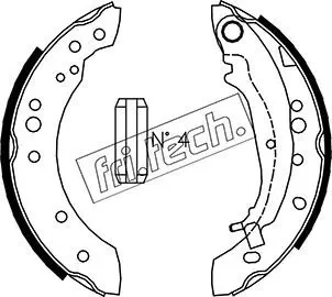 Handler.Part Brake shoe set fri.tech. 1064178 1