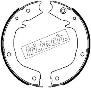 Handler.Part Brake shoe set, parking brake fri.tech. 1064179 1