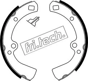 Handler.Part Brake shoe set fri.tech. 1067134 1