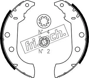 Handler.Part Brake shoe set fri.tech. 1079186 1